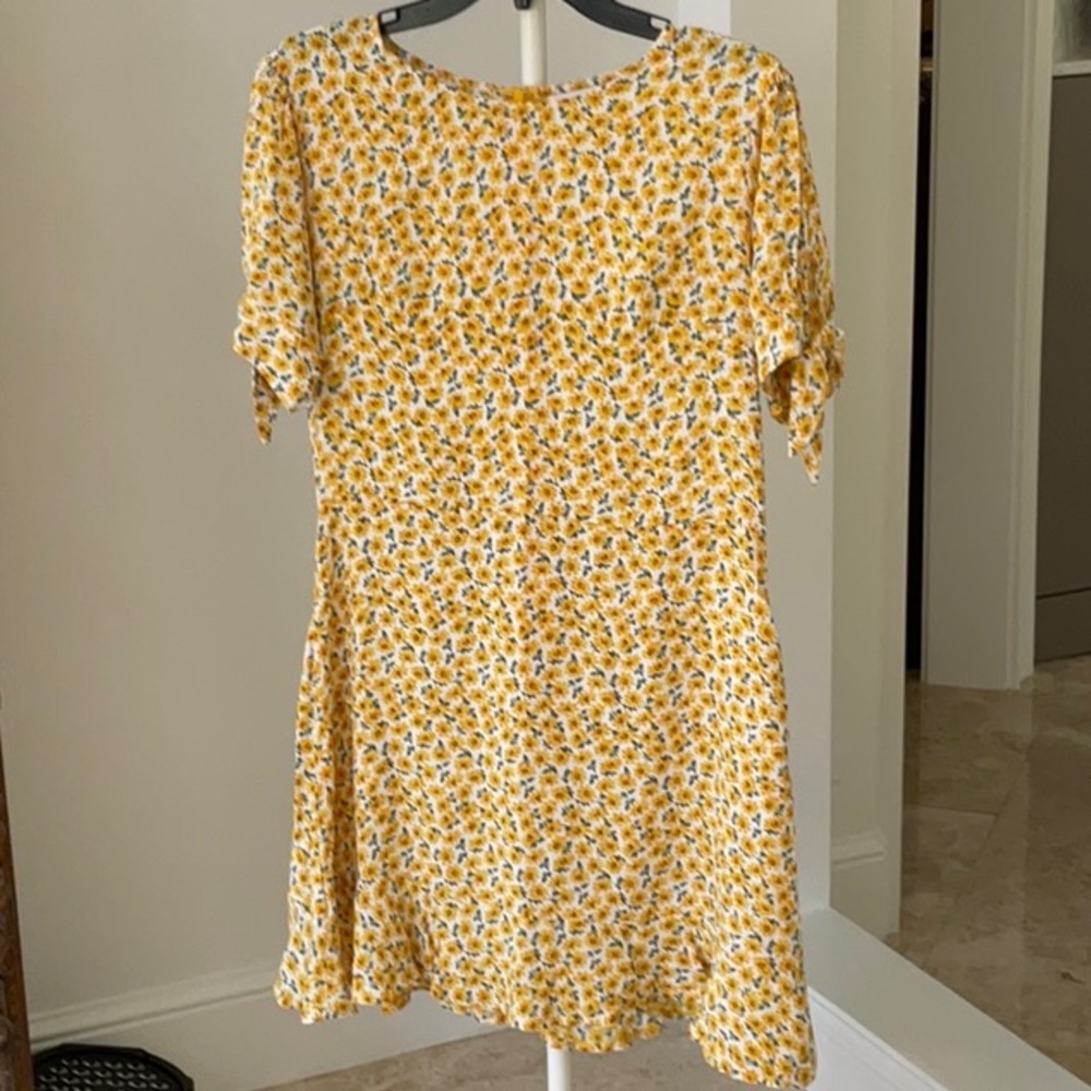 Faithfull The Brand Floral Yellow Dress
